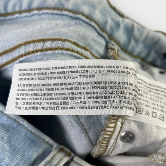 Abercrombie & Fitch Curve Love Ultra High Rise 90s Straight Carpenter Jean 29/8S - Picture 7 of 10